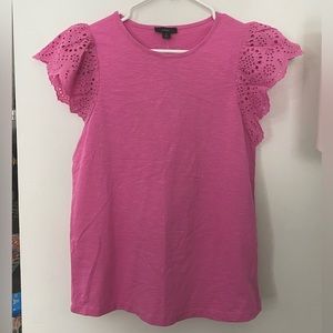 Brand new pink Jcrew short sleeve top.